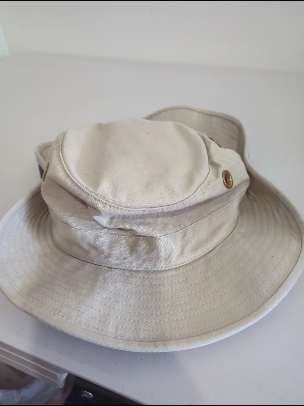 Tilley Endurables T3 Outdoor Hat Size 7 5/8 61.5cm Cotton Made Canada Beige